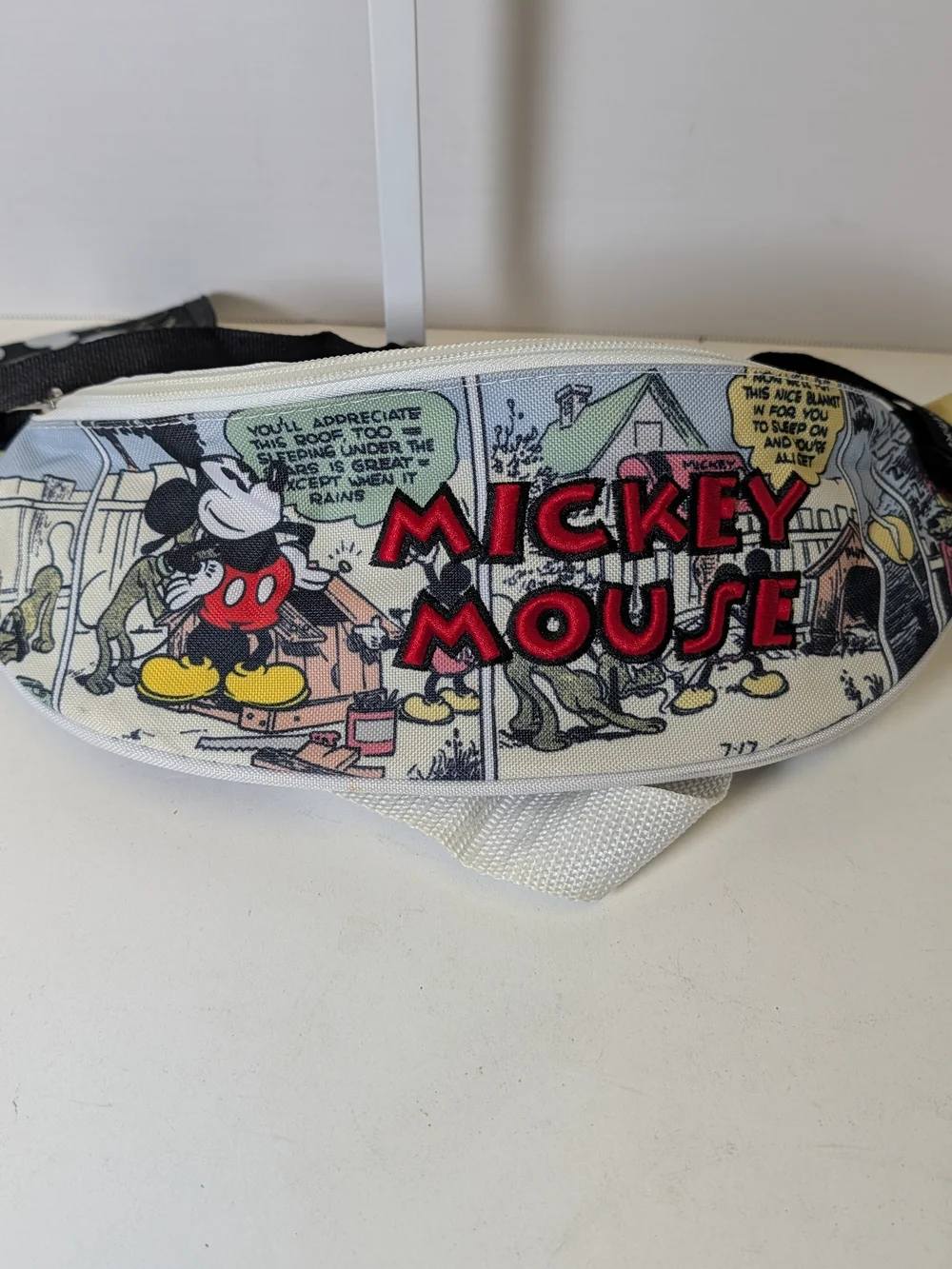 Vintage Disney Mickey Mouse Americana Lot - Canvas Tote Bag, Lanyard & Pouch.